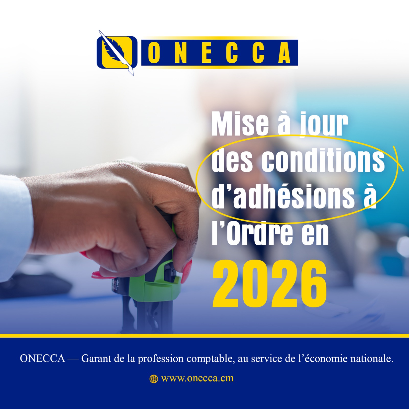 Mise à jour des conditions d’adhésion à l’Ordre – Année 2026