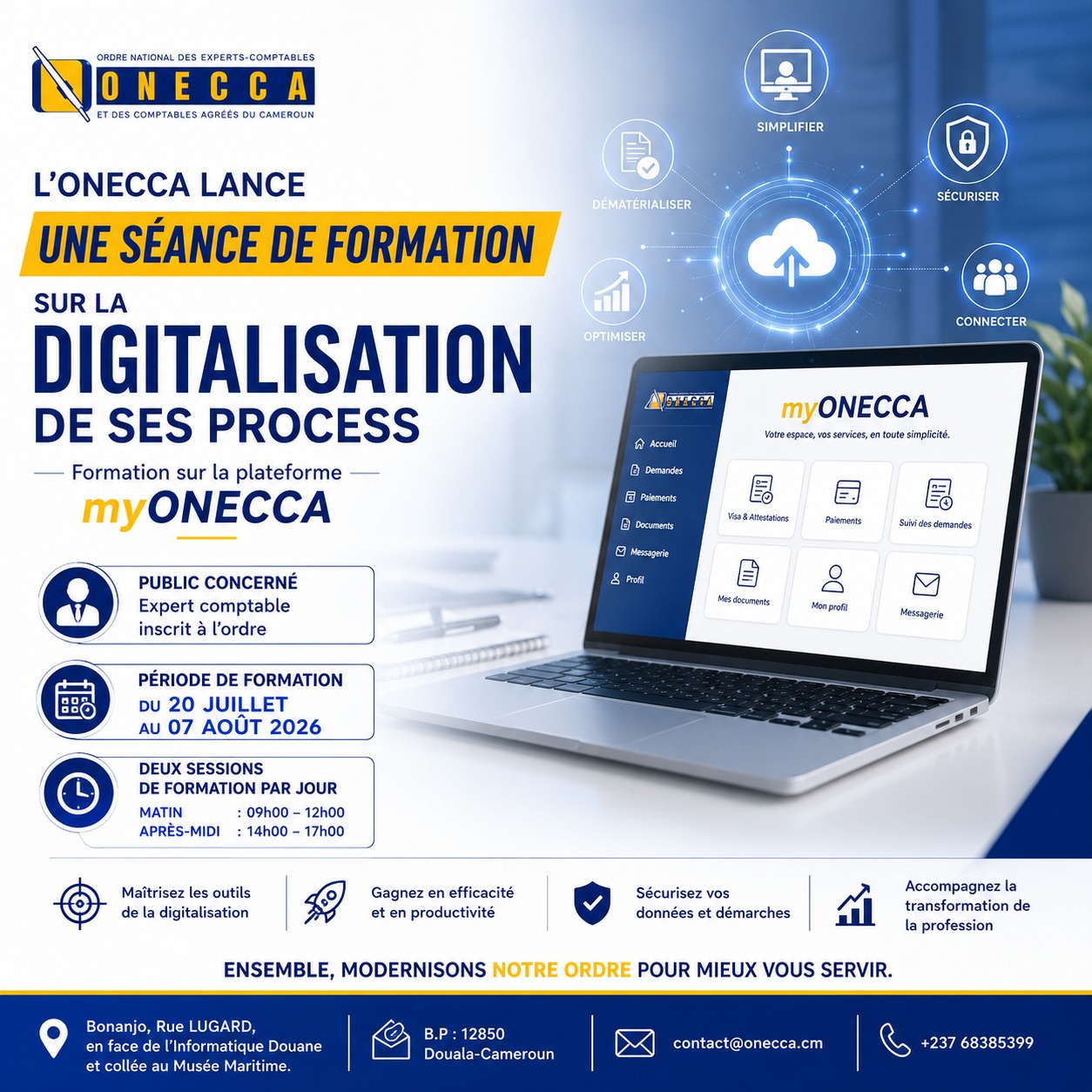 myONECCA : L’ONECCA DIGITALISE SES PROCESSUS