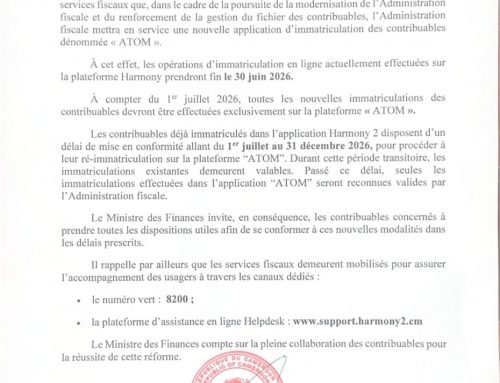MODERNISATION DU FICHIER DES CONTRIBUABLES : L&rsquo;ADMINISTRATION FISCALE LANCE LA PLATEFORME « ATOM »