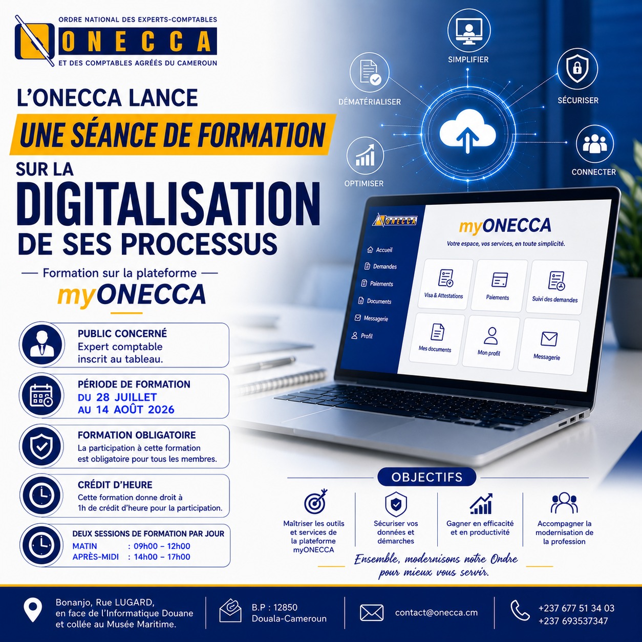 myONECCA : L’ONECCA DIGITALISE SES PROCESSUS