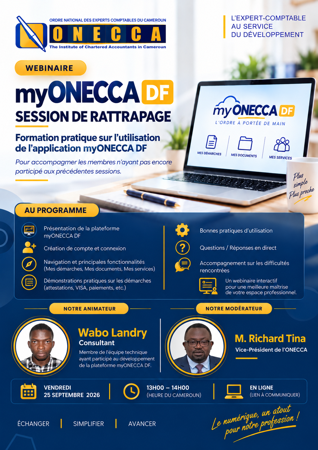 WEBINAIRE DE RATTRAPAGE – myONECCA DF