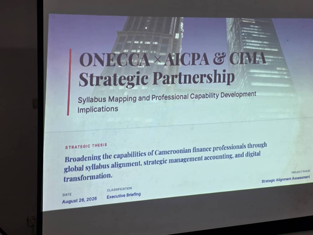 Meeting Summary – ONECCA × AICPA & CIMA Strategic Partnership || L’ONECCA et l’AICPA & CIMA avancent vers un partenariat stratégique pour renforcer la profession comptable au Cameroun