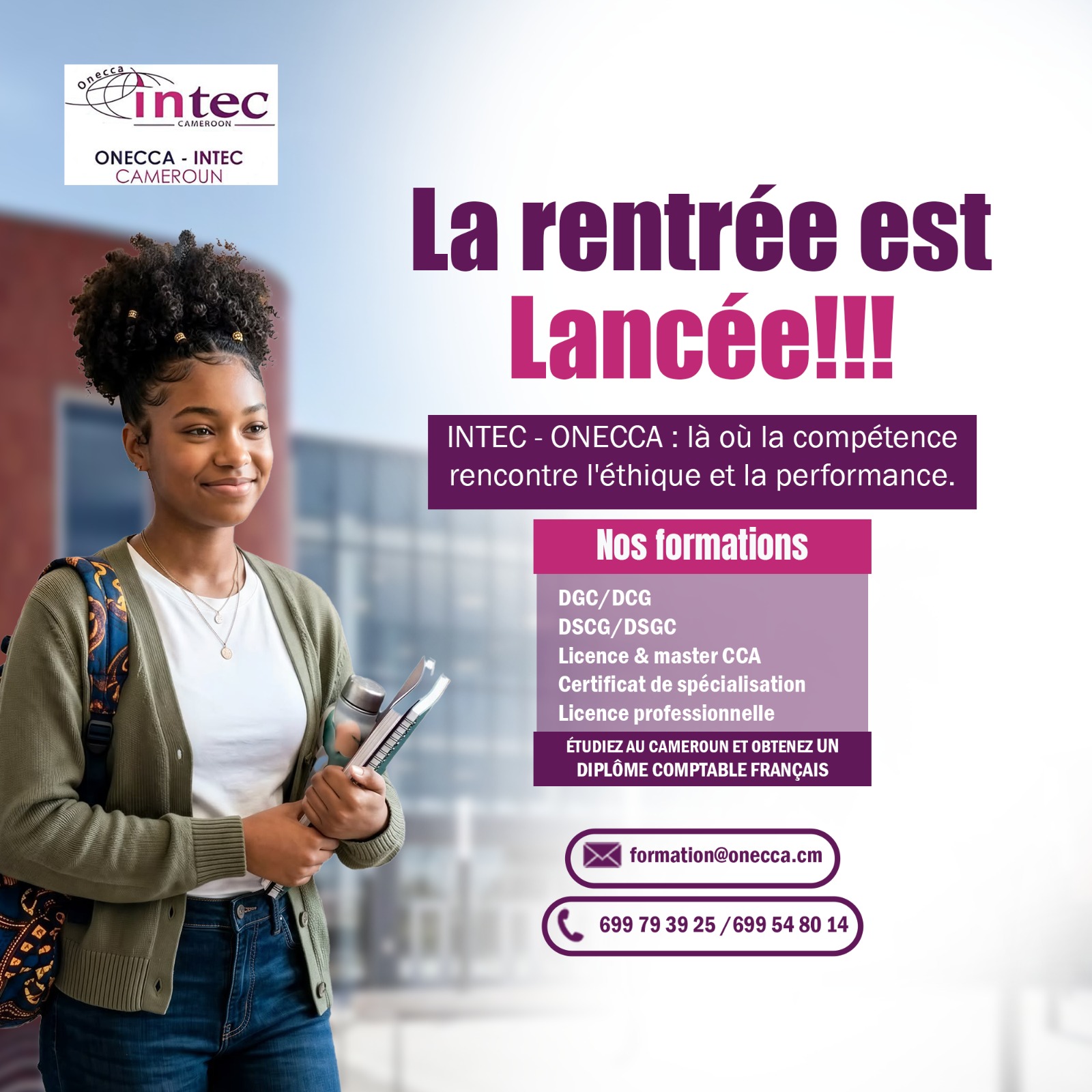 La rentrée est lancée à l’INTEC-ONECCA Cameroun ! || The academic year has begun at INTEC-ONECCA Cameroon!