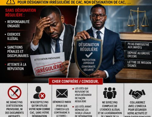 AVIS IMPORTANT : Mise en conformité CAC – Protégez-vous et protégez la profession